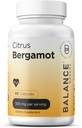 Citrus Bergamot 500mg, 60 cápsulas Vegan - Suplemento avanzado de Bérgamo para el metabolismo (60 Cuenta (Pack of 1))