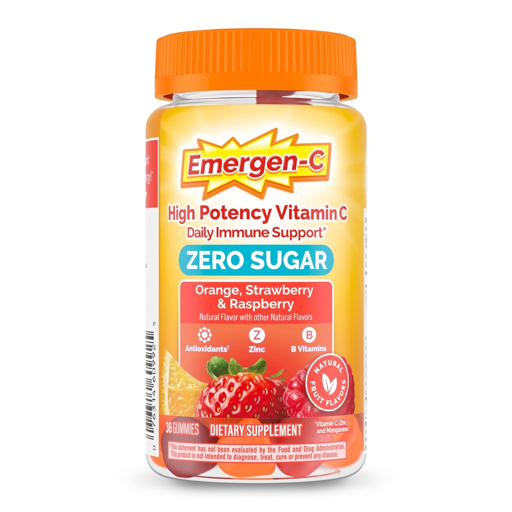 Emergen-C Zero Sugar Immune Apoyo Adult Gummies 36 Conde