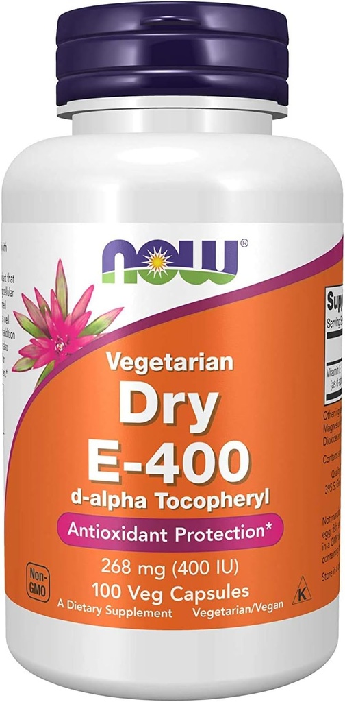 Ahora Alimentos Vitamina E-400 Seca - 100 Caps (2 pack)
