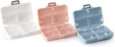 Portable Pill Case,Travel Pill Organizer,Daily Pill Organizer,7 Compartments, Pill Box for Purse Pocket to Hold Vitamins,Cod Liver Oil,Supplements and Medication-(White+Blue+ Rosa)