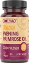 DEVA Vegan Evening Primrose Oil, Cold-Presed, Unrefined, 90 Capsules, 1-Pack