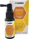 UNIBEE Propolis Throat Spray (Total Flavonoids 154mg) - Sore Throat Relief, Oral Health Promotion, Natural Immune Support, Alcohol-Free &amp; Water-Soluble Propolis