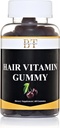 Pelo Vitamina Gummy Pelo más sano, Esquín & uñas, Vegan &amp; Planta base Gummies, CHEWABLE BIOTIN, 60 Gummies