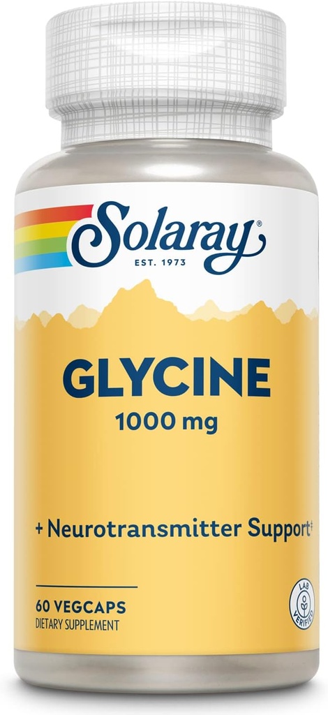 SOLARAY L-Glycine, Veg Cap (Btl-Plastic)