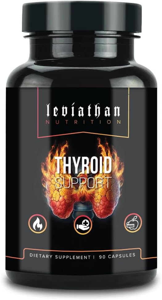 Leviathan Thyroid Support ¦ Energy & Thyroid Health & Iodine Supplement, Selenium, Zinc, Manganese, Copper, L Tyrosine, Guggul Support for Women &amp; Men