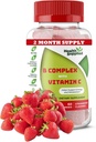 Complejo de vitamina B con sabor a fresa - Complejo B con vitamina C - Soportes Nervous System y Boosts Energy Levels - Asistencia con función cognitiva - Great Tasting and Easy to Swallow