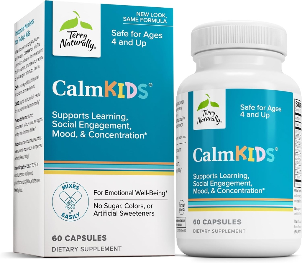 EuroPharma, Terry Naturalmente, Calm Kids, 60 cápsulas