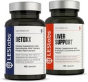 LES Labs Detoxx y Liver Support Duo- Bundle for Supporting Healthy Liver Function, glutathione Production, and detoxification