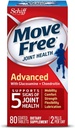 Move Free Advanced, 80 tabletas - Suplemento Conjunto de Salud con Glucosamina y Condroitina (Pack of 8)