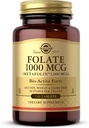 Solgar Folate 1000 mcg - 120 Tablets - 1000 mcg Bio-Active Metafolin - Vegan, Gluten Gratis, Dairy Free, Kosher - 120 Servings