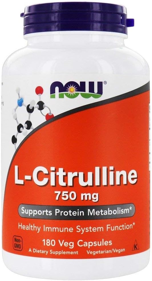AHORA Comidas L-Citrulline 750mg, 180 Capsules, (Pack of 3)