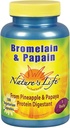 La vida de la naturaleza Bromelain " Papain  Proteolytic Enzymes for Digestive Support " Comfort  tolera from Pineapple " Papaya ANTE 250mg Ea ← 100 Vegetarian Capsules