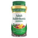Mangas multivitamínicas de adultos abundantes de la naturaleza, Suplemento de vitaminas, Necesidades diarias de nutrición, Orange, Cherry y Flavor de uva, 75 Gummies