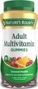 Mangas multivitamínicas de adultos abundantes de la naturaleza, Suplemento de vitaminas, Necesidades diarias de nutrición, Orange, Cherry y Flavor de uva, 75 Gummies