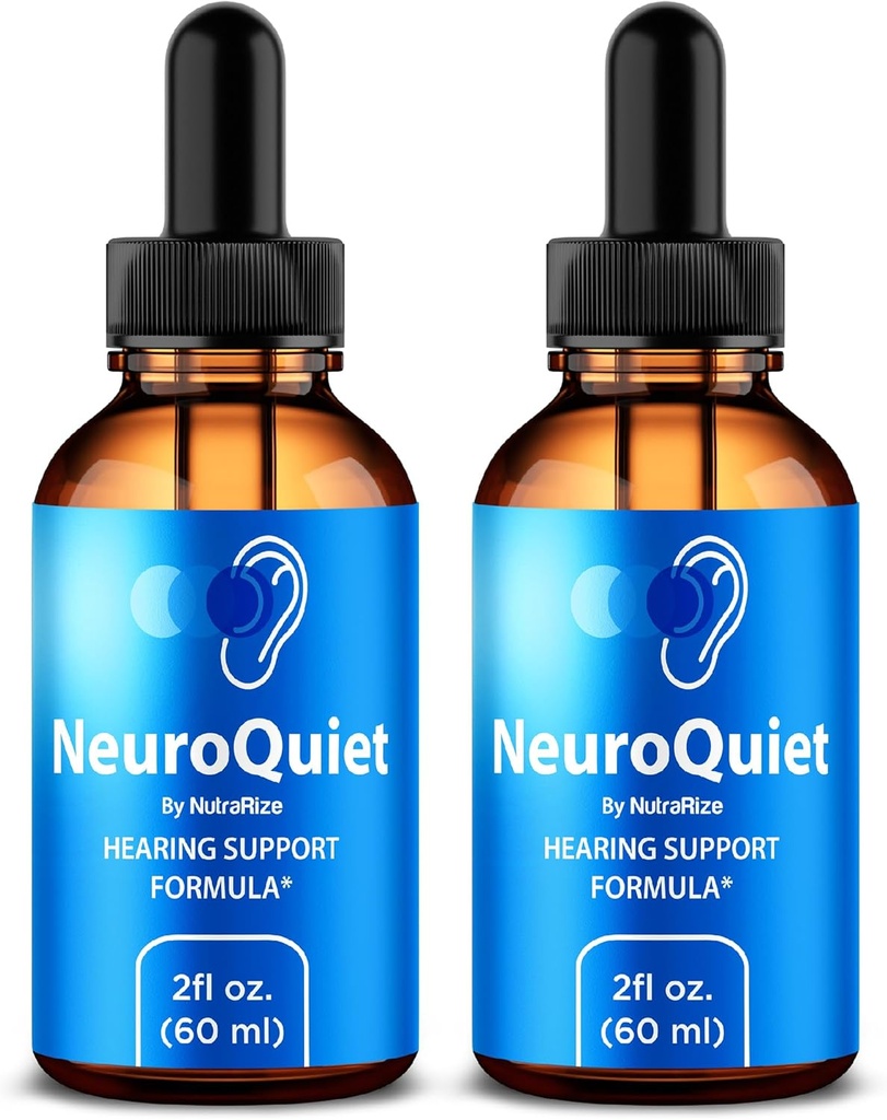 NutraRize (2 Pack NeuroQuiet Drops – Official Hearing Support Formula with Natural, Clean Ingredients to Help Maintain Ear Wellness, Premium Gotas Review (60 Servings)