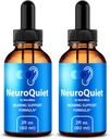 NutraRize (2 Pack NeuroQuiet Drops – Apoyo oficial para el oído Fórmula con ingredientes naturales y limpios para ayudar a mantener el bienestar del oído, revisión de Gotas Premium (60 Servings)