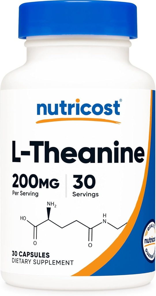 Nutricost L-Theanine 200mg, 30 cápsulas