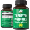 CoreBiome Tributyrin Suplemento postbiótico Testado clínicamente para Gut Health. Más eficaz que Sodium Butyrate Capsules. High Bioavailability Post Biotics for Digestive, Leaky Gut, Colon, Microbiome