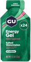 GU Energy Original Sports Nutrition Energy Gel, Salted Watermelon, 26.4 Oz, 24 Cuenta