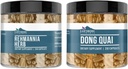 Elementos tercos Rehmannia Herb y Dong Quai Bundle, 200 capsules Cada uno, Puro " Undiluted, No Additives