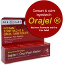 GeriCare Benzocaine 20% Maximum Strength Toothache & Oral Instant Pain Relief Gel 0.5 oz. Tratamiento de Dolor de Numbing rápido para Toothaches, Irritación Gum, Sensitivity & Mouth Sores, (Pack de 1)