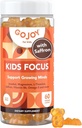 Kids Focus Gummies - 7-in-1 Focus & Attention Supplement for Kids & Teens w/Saffron Extract, Magnesium Glycinate, L-Theanine, Inositol & More - Vegan, Gluten & Sugar-Free, Non-GMO