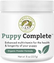 Wholistic Pet Organics Puppy Complete - Dog Multivitamin Powder - 8 Oz - Daily Dog Vitamins & Supplements for Homemade Food - Immune System, Skin, Coat & Overall Health - Small and Large Breed Puppies