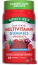 Nature's Truth Kids Multivitamin Gummies with Probiotics | 60 Count | Berry Punch Flavor | Vegetarian, Non-GMO, and Gluten Free Supplement