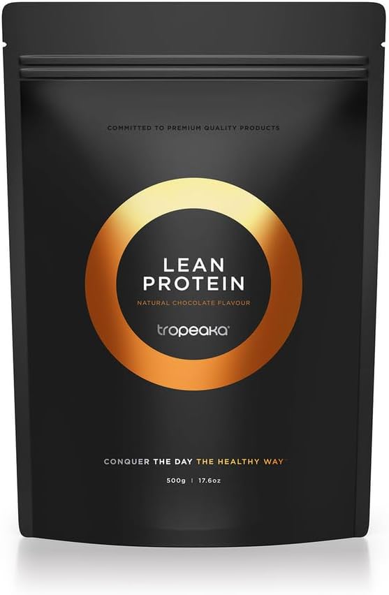 Tropeaka Plant Based Lean Protein Powder for Smoothies & Shakes - Chocolate - Vegan Protein for Men &amp; Women, Gluten Free, Dairy Free, Non-GMO, 17.6oz (20 Servings)