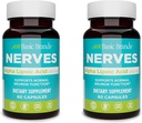 Marcas básicas Ácido Lipoico alfa 200mg - Potente Antioxidante ALA Suplemento para la función sana del nervio " Metabolismo - 60 cápsulas - 2-Pack