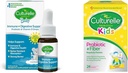 Culturelle Baby Immune &amp; Digestive Support Probiotic + Vitamin D Drops, 30 Day Supply Kids Probiotic + Fiber Packets, 24 Count