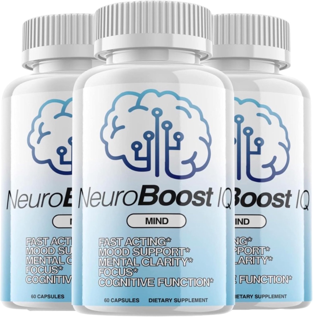 Neuro Boost IQ Suplemento Cerebro Pills, 180 cápsulas