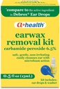 A+Health Earwax Removal Kit, Carbamide Peroxide 6.5%, Hecho en EE.UU., gotas y Ear Bulb Syringe, 0,5 onzas