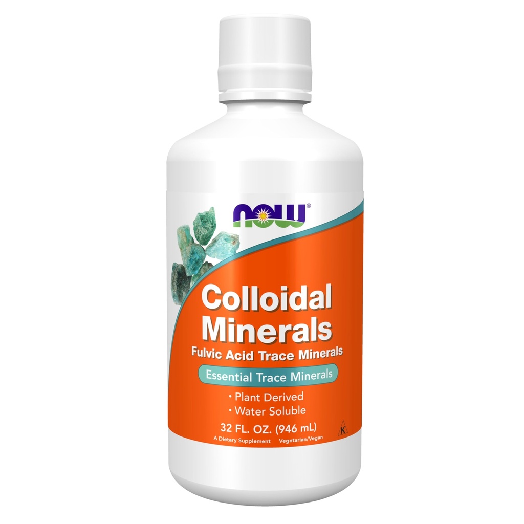 AHORA Suplementos Alimentarios, Minerales Colloidales Líquidos, Derivados de plantas, Minerales de rastros esenciales, 32-Once