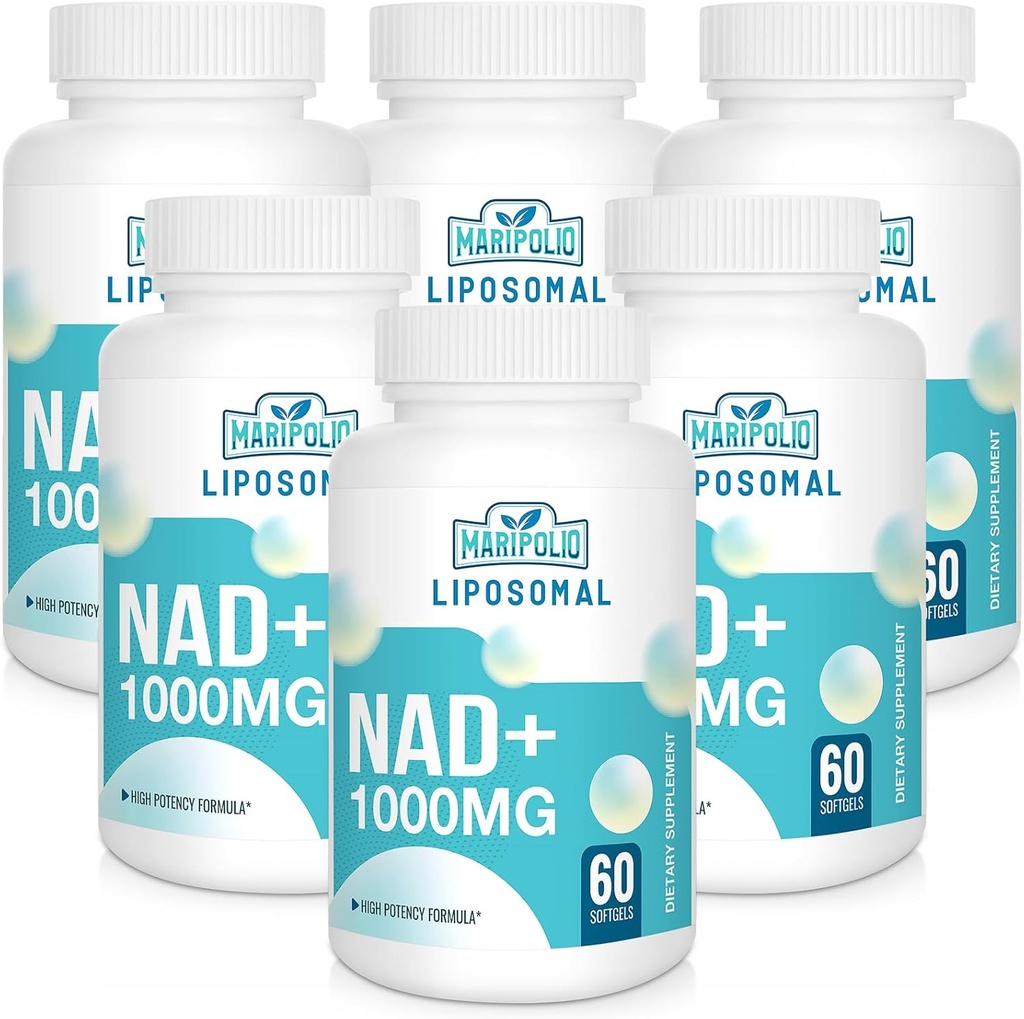 Liposomal NAD+ Suplemento 1000 mg TENIDO Pontecy más alto NAD TEN Max Absorption  Suplemento puro NAD Energía y Reparación de ADN, Defensa del envejecimiento, Función cerebral