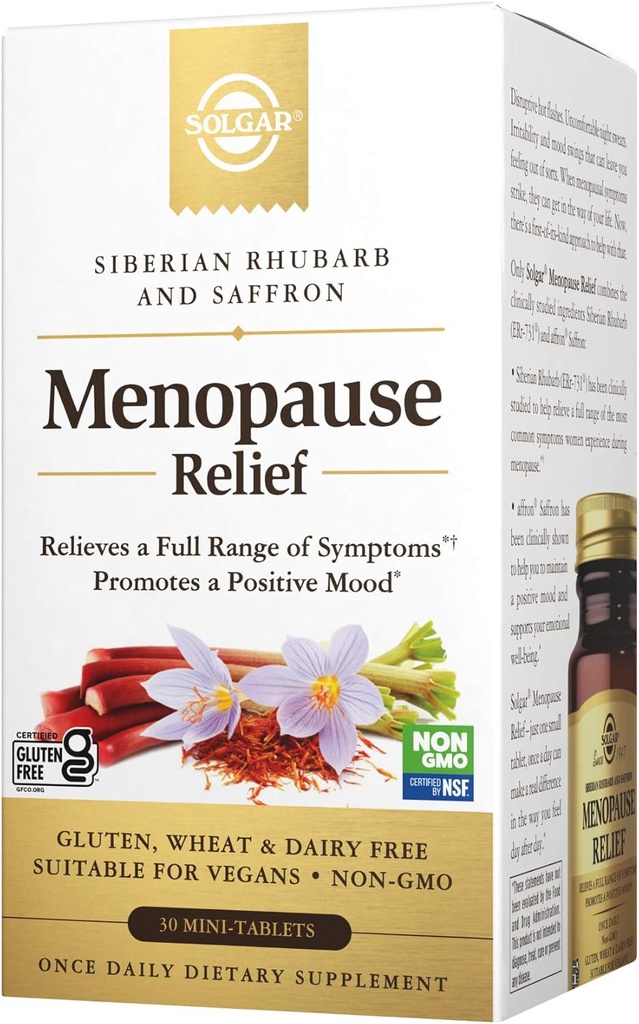 Alivio de la menopausia de Solgar - 30 Tablet