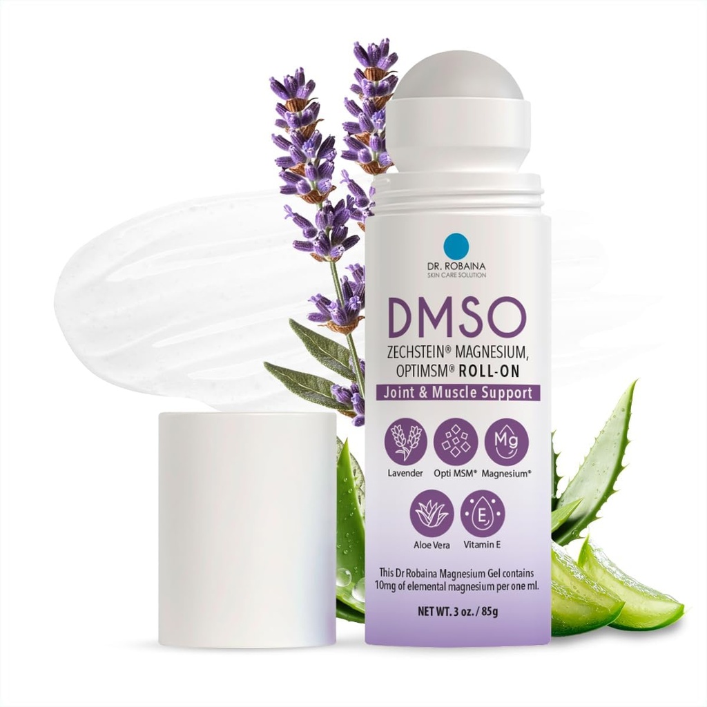 Dr. Robaina DMSO Lavender Roll-On – Ultimate Skin Comfort " Nourishment TEN 99,9% Pure Pharmaceutical Grade with Arnica, Magnesium, Aloe Vera, Vitamina E TEN Made in The USA