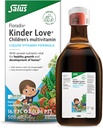 Floradix Kinder Love Children's Multivitamin - Herbal Supplement - Liquid Multivitamin for Kids - Vitaminas A, C, D &amp; E, Calcium &amp; Más - Vegetariano, No GMO, Libre de gluten - 16.9 fl oz