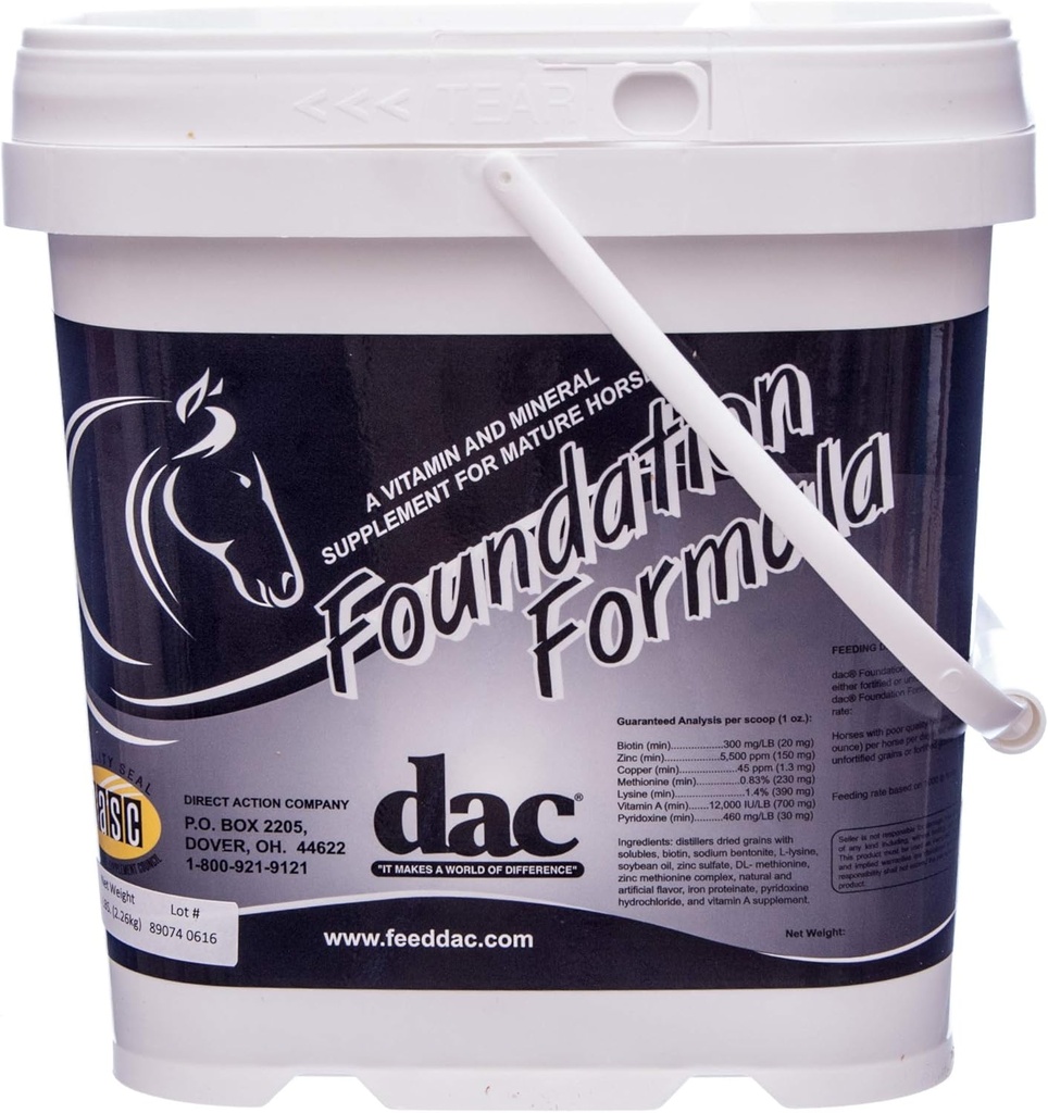 Fundación DAC Fórmula 5 lb Hoof and Hair Supplement