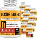 NuBest Doctor Taller - Crecimiento de Altura Fórmula - Apoya Crecimiento de Altura e Inmunidad - Keto con Calcio, Vitamina D3, Vitamina K2, Aminoácidos " Herbs for Children (8+) - 12 Pack  12 Month Supply