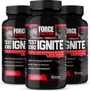 Prueba de FACTOR X180 Ignite, Booster de Testosterona &amp; Fat Burner para Hombres, suplemento de testosterona para ayudar a construir músculo, aumentar la energía y la vitalidad y el rendimiento, 60 Cuenta (Pack de 3)