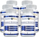 Research Verified Energy Booster - Natural Energy Support - 360 Capsules - Caffeine Free - B Vitaminas y Adaptógenos - 6 Month Supply