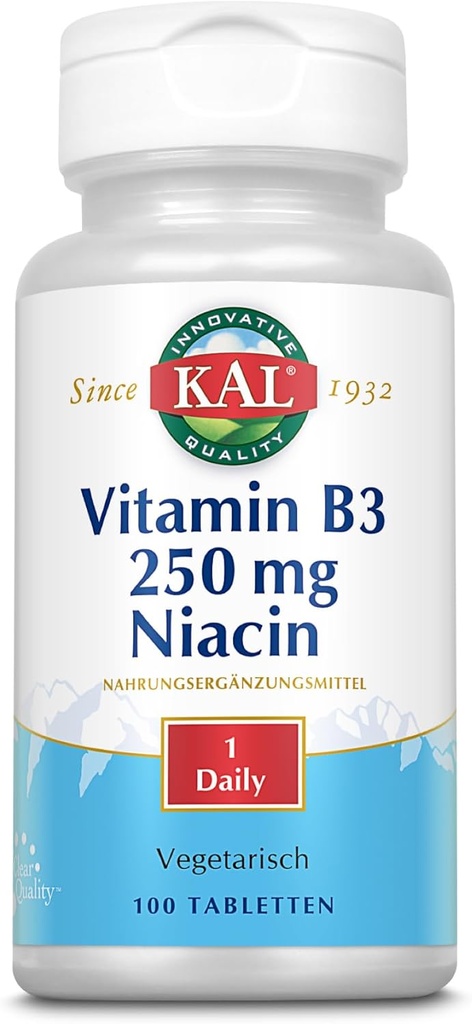 Kal 250 Mg Niacin Tablets, 100 Conde
