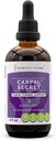 Extracto libre de alcohol de Carpal, Tintura, Bromelaina de glicerito, Piña, Turmeric, Ginkgo, Peppermint, Thyme, Basil. Soporte de túnel carpiano (4 FL OZ)