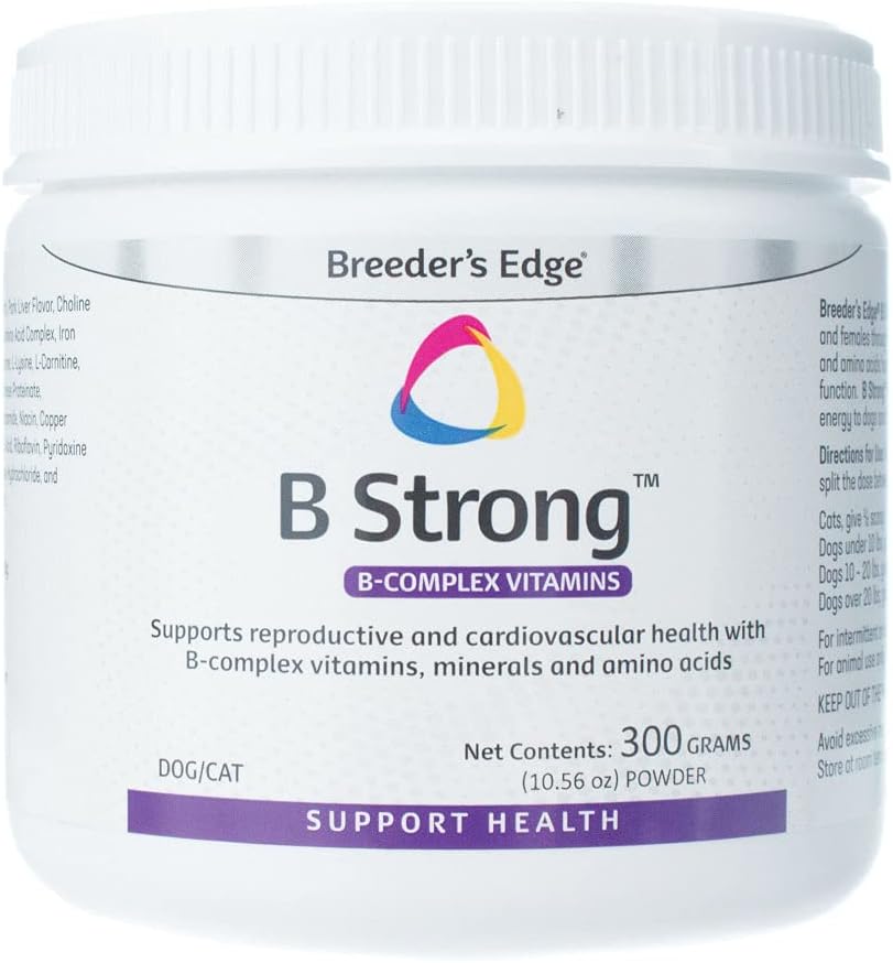 Revival Animal Health Breeder's Edge B Strong Powder, B-Complex Vitaminas- 300 gm