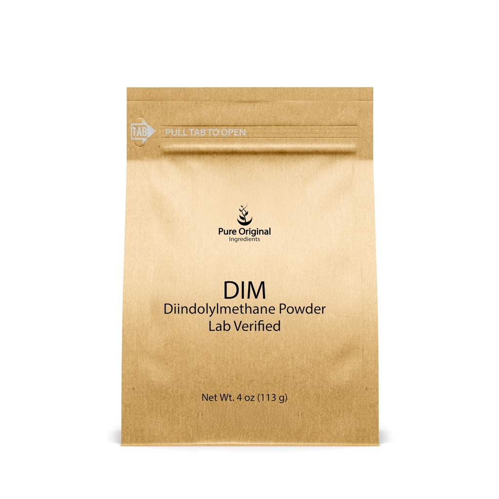 PURE ORIGINAL INGREDIENTS DIM, 4 oz, Diindolylmethane Powder, Dietary Supplement, No Additives, Always Pure
