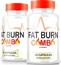 (2 Pack) Fat Burn Combo Capsules, FatBurn Combo Keto Formula, All Natural Weight Loss Supplement to Achieve Healthy-Looking Body, Keto Fitness Pills, Official Reviews (120 Capsules)