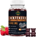 Shilajit Gummies for Men & Women - 1400mg, Pure Himalayan Supplement, High in Minerals & Fulvic Acid, Energy, Brain, Immunity Boost, Raspberry Watermelon Flavor