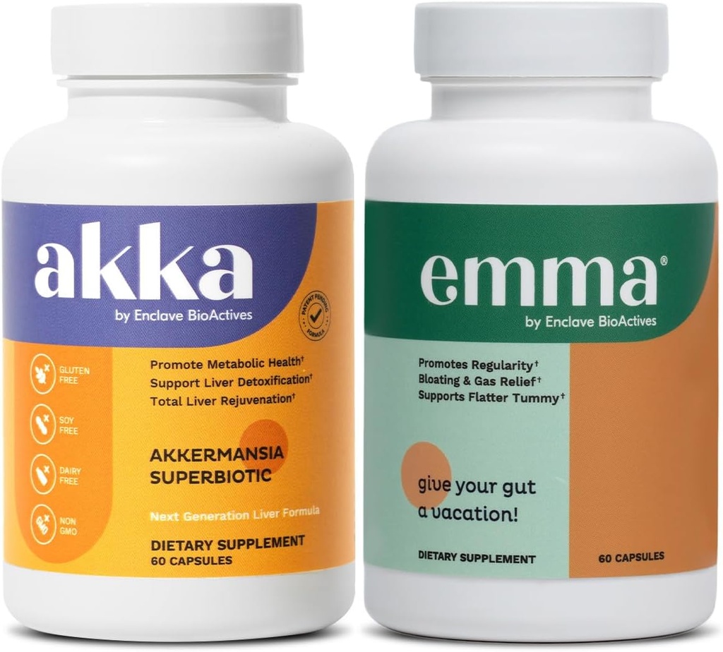 Emma Akka Liver Cleanse Detox " Repair Gut Health – Full Wellness Bundle with Magnesium, Berberine, Vitamina D " Más para soportar Gut, Liver, Metabolism, Immunity " Colon Cleanse