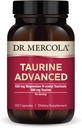 Dr. Mercola Taurine Advanced, 500 mg Taurine Por Serving, Suplemento dietético, soporta Función muscular, No GMO - 30 Serviciones (60 cápsulas)